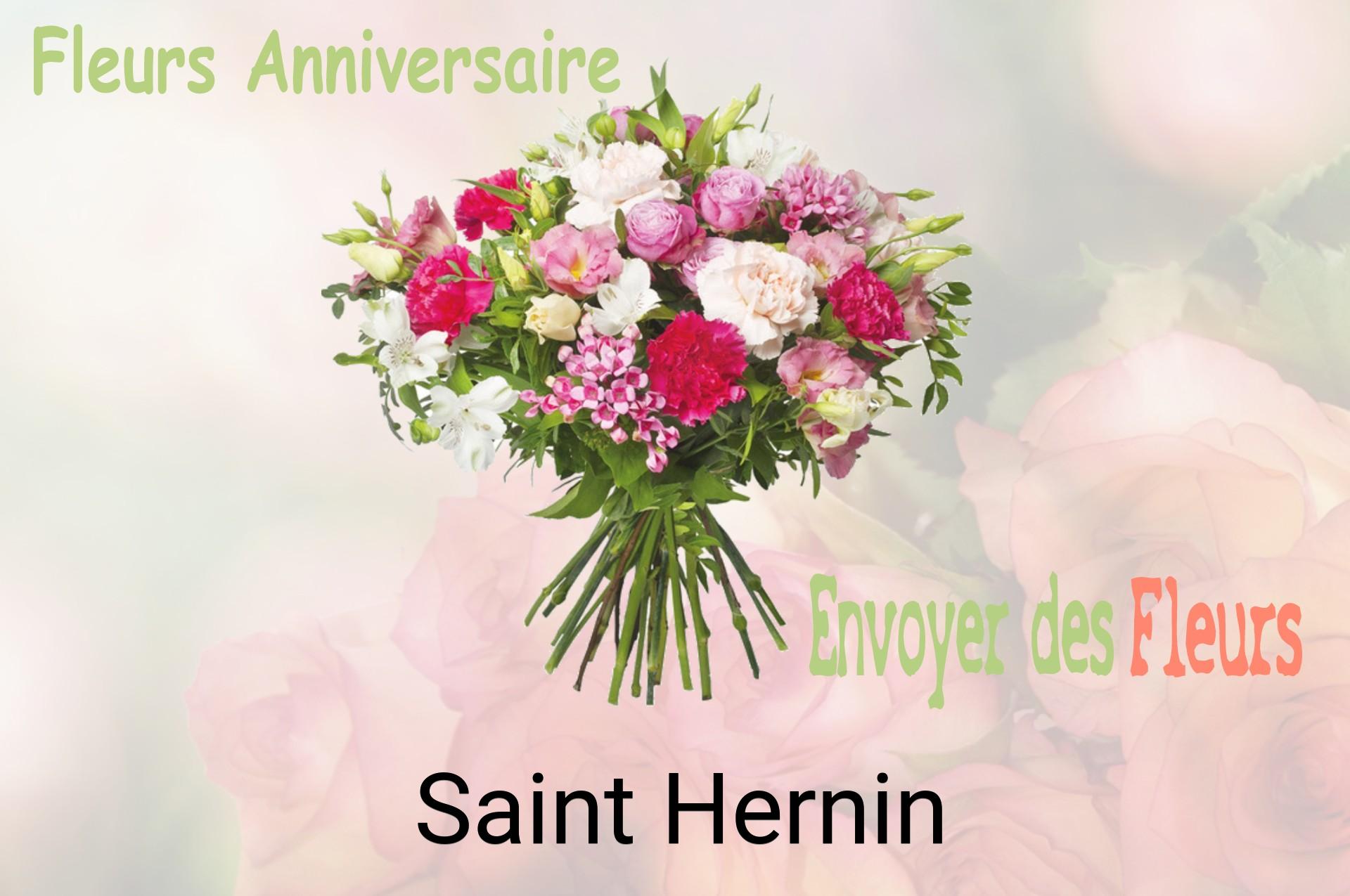Bouquet de fleurs d’anniversaire livré à Saint-Hernin